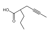 (2R)-2-propylhex-4-ynoic acid结构式