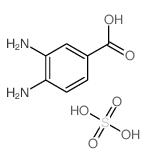 3,4-Diaminobenzoic acid; sulfuric acid结构式