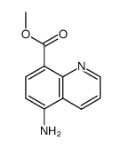 8-Quinolinecarboxylicacid,5-amino-,methylester(9CI)结构式