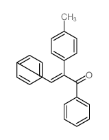 Acrylophenone, 3-phenyl-2-p-tolyl- (8CI)结构式