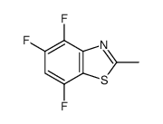 Benzothiazole, 4,5,7-trifluoro-2-methyl- (9CI)结构式