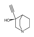 1-Azabicyclo[2.2.2]octan-3-ol, 3-ethynyl-, (3R)- (9CI)结构式