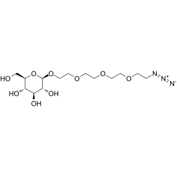 Azido-PEG4-beta-D-glucose structure