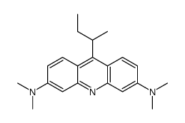 9-butan-2-yl-3-N,3-N,6-N,6-N-tetramethylacridine-3,6-diamine结构式