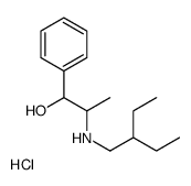 2-ethylbutyl-(1-hydroxy-1-phenylpropan-2-yl)azanium,chloride结构式