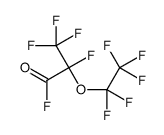 2,3,3,3-tetrafluoro-2-(1,1,2,2,2-pentafluoroethoxy)propanoyl fluoride结构式