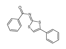 N-(4-phenyl-1,3-dithiol-2-ylidene)benzamide结构式