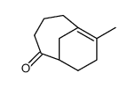 2-oxo-7-methylbicyclo(4.3.1)dec-6-ene Structure