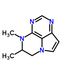 4H-Pyrrolo[3,2,1-de]pteridine,5,6-dihydro-4,5-dimethyl-(9CI) Structure