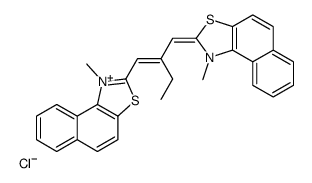1-Methyl-2-[2-[1-methylnaphtho[1,2-d]thiazole-2(1H)-ylidenemethyl]-1-butenyl]naphtho[1,2-d]thiazole-1-ium·chloride Structure