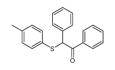 2-(4-methylphenyl)sulfanyl-1,2-diphenylethanone结构式