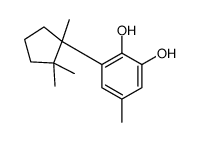 5-methyl-3-(1,2,2-trimethylcyclopentyl)benzene-1,2-diol Structure
