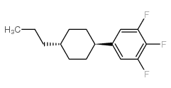 反式-4-戊基环己基-3’,4’,5’-三氟联苯结构式