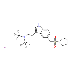 Almotriptan-d6 hydrochloride结构式