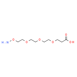 Aminooxy-PEG3-acid structure