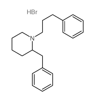 2-benzyl-1-(3-phenylpropyl)piperidine structure