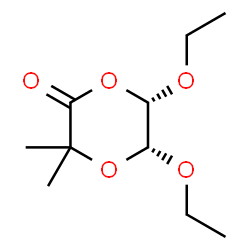 1,4-Dioxan-2-one,5,6-diethoxy-3,3-dimethyl-,cis-(9CI) Structure
