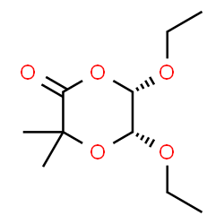 1,4-Dioxan-2-one,5,6-diethoxy-3,3-dimethyl-,cis-(9CI) structure