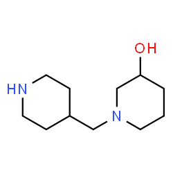 1-(4-Piperidinylmethyl)-3-piperidinol结构式