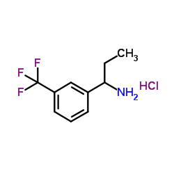1-(3-(三氟甲基)苯基)丙-1-胺盐酸盐结构式
