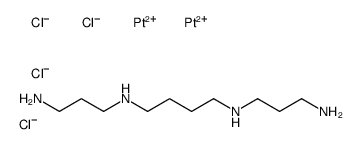 N,N'-bis(3-aminopropyl)butane-1,4-diamine,platinum(2+),tetrachloride结构式