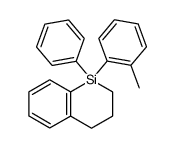 1-phenyl-1-o-tolyl-1,2,3,4-tetrahydro-benzo[b]siline Structure