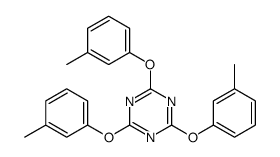 2,4,6-tris(3-methylphenoxy)-1,3,5-triazine结构式