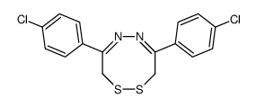 4,7-bis(4-chlorophenyl)-3,8-dihydro-1,2,5,6-dithiadiazocine结构式