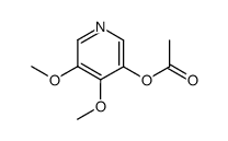 3-Pyridinol,4,5-dimethoxy-,acetate(ester)(9CI) structure