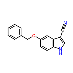 5-(Benzyloxy)-1H-indole-3-carbonitrile Structure