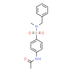 N-(4-{[benzyl(methyl)amino]sulfonyl}phenyl)acetamide structure
