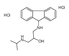 1-(9H-fluoren-9-ylamino)-3-(propan-2-ylamino)propan-2-ol,dihydrochloride结构式