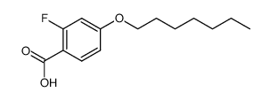 2-fluoro-4-(heptyloxy)benzoic acid Structure