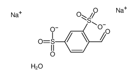4-甲酰基苯-1,3-二磺酸二钠盐水合物结构式