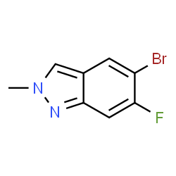 5-溴-6-氟-2-甲基-2H-吲唑结构式