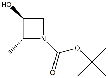 tert-butyl trans-3-hydroxy-2-methylazetidine-1-carboxylate Structure