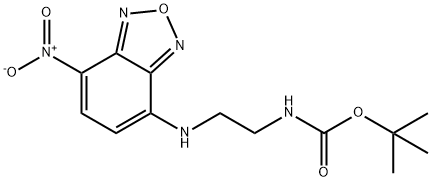 N-BOC-2-(7-硝基-2,1,3-苯并恶二唑-4-基氨基)乙胺结构式