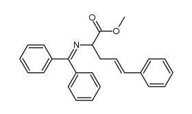 methyl (E)-2-(N-benzhydrylideneamino)-5-phenylpent-4-enoate结构式