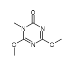 4,6-dimethoxy-3-methyl-1,3,5-triazin-2(3H)-one Structure