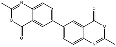 [6,6'-Bi-4H-3,1-benzoxazine]-4,4'-dione, 2,2'-dimethyl- Structure