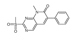 Pyrido[2,3-d]pyrimidin-7(8H)-one,8-methyl-2-(methylsulfonyl)-6-phenyl-结构式