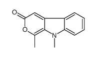 1,9-dimethylpyrano[3,4-b]indol-3-one Structure