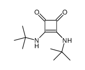 3,4-bis(tert-butylamino)cyclobut-3-ene-1,2-dione结构式