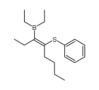 (E)-3-(diethylboryl)-4-(phenylthio)-3-octene结构式