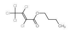 butyl 2,3,4,4,4-pentachlorocrotonate结构式