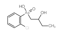 (2-chlorophenyl)-(2-hydroxybutyl)arsinic acid structure