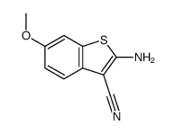 2-AMINO-6-METHOXYBENZO[B]THIOPHENE-3-CARBONITRILE structure