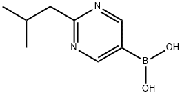 (2-isobutylpyrimidin-5-yl)boronic acid Structure