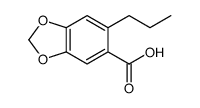 6-propyl-1,3-benzodioxole-5-carboxylic acid结构式