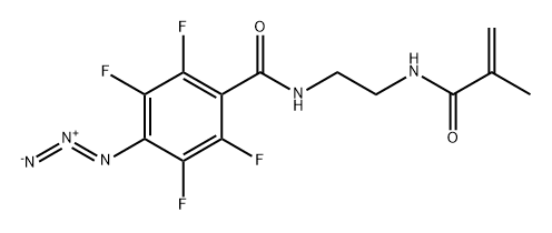 4-Azido-2,3,5,6-tetrafluoro-N-(2-methacrylamidoethyl)benzamide structure